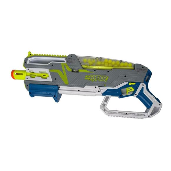 Nerf Hyper Siege-50 Pump-Action Toy Gun Blaster & 2 Reload Canister w/Rounds - Picture 6 of 12